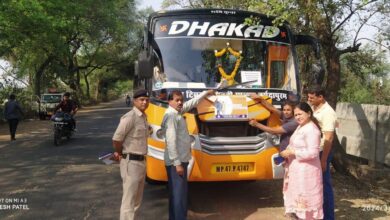सिवनी मालवा में आरटीओ की आचार संहिता के तहत जांच