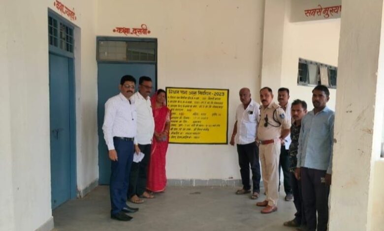 निर्वाचन सेक्टर अधिकारी ने किया मतदान केन्द्रो का निरीक्षण